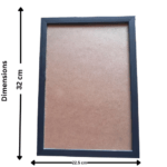 Set of 2 Black Frames 8x12 Inch | Home Decor Display